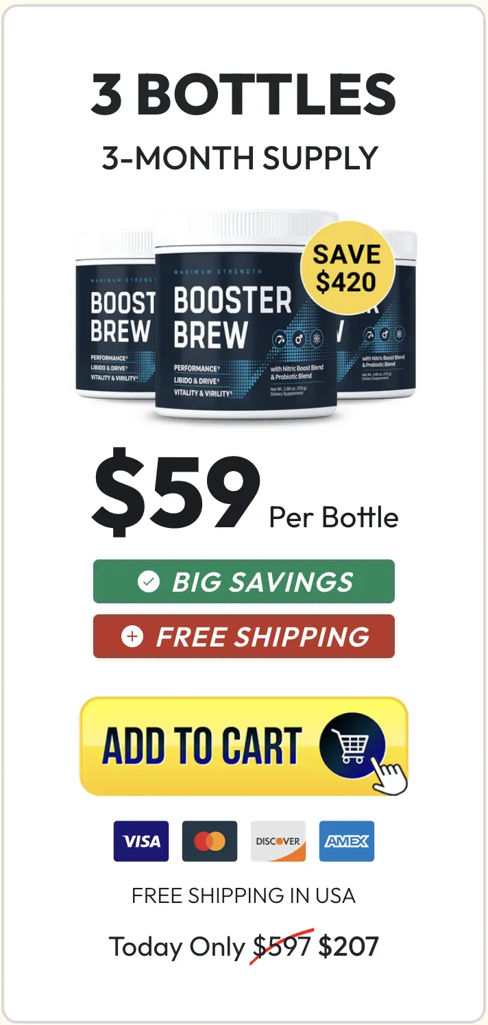 Booster Brew Buy Three Bottles